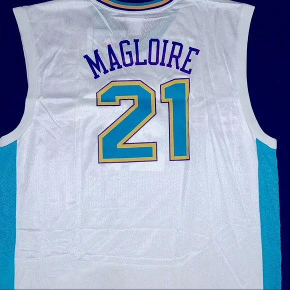 SOLD NWT Reebok Jamaal Magloire New Orleans Hornets #21 White Home Jersey 2XL - Picture 7 of 7